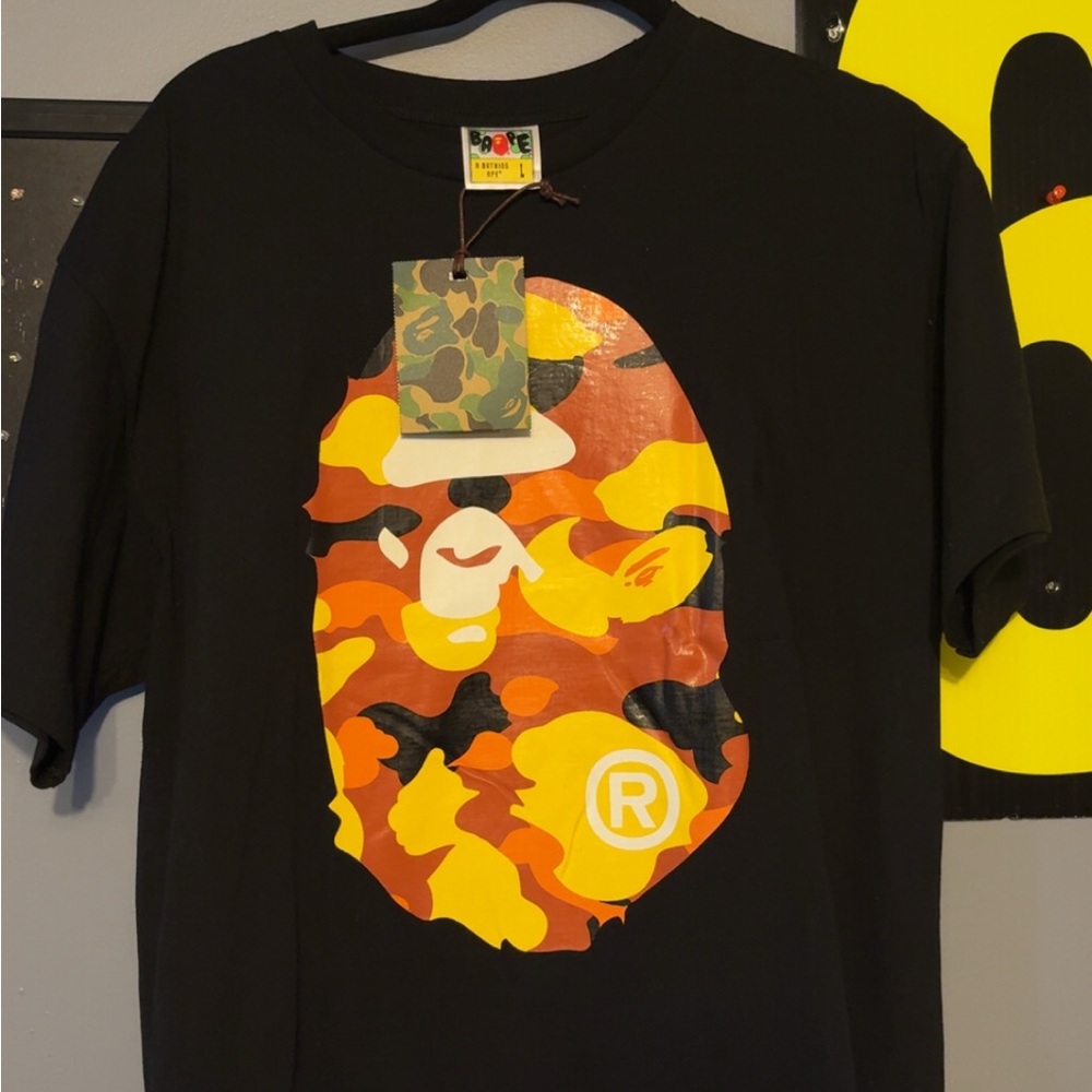 Bape 1st Camo Big Ape Head Tee